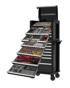 Combination Tool Kit with 7 Drawer Tool Chest & 7 Drawer Roller Cabinet - 312pce
