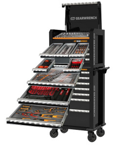 Combination Tool Kit with 7 Drawer Tool Chest & 7 Drawer Roller Cabinet - 332pce