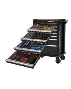 Combination Tool Kit with 7 Drawer Roller Cabinet - 204pce
