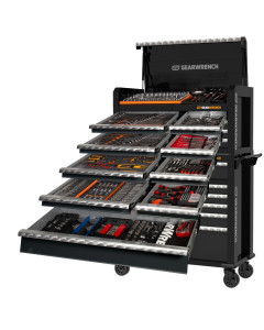 Combination Tool Kit with 8 Drawer Tool Chest & 11 Drawer Roller Cabinet - 523pce