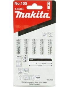 Jigsaw Blade 82mm x 13TPI HCS Shank Style No.10S- 5 Pack