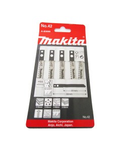 Jigsaw Blade 80mm x 16TPI HSS Makita Shank No.42 - 5 Pack