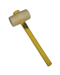 Hammer Mallet White Rubber 38oz (1kg) 12