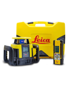 Leica CLAx250 Rugby Hz Manual Grade Rotary Laser Level with Digital Receiver Rechargeable Kit