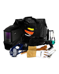 Trade Series Black Welding Helmet Apprentice Kit + Respirator Kit