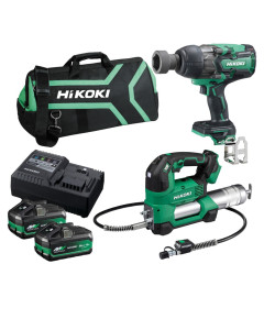 18V Li-ion Cordless 450g Grease Gun 2-Piece Combo Kit