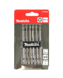 Double Ended Phillips Drill Bit PH2 100mm Hex - 6 Pack