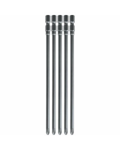 Phillips Power Bit 162mm No.2 Hex Bit - 5 Pack
