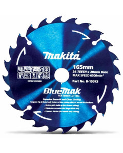 Circular Saw Blade 165mm 24T TCT Bluemak Blade
