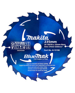 Circular Saw Blade 235mm 20T TCT Bluemak Blade