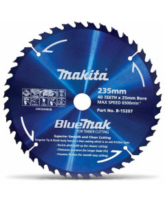 Circular Saw Blade 235mm 40T TCT Bluemak Blade
