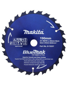 Circular Saw Blade 190mm 24T TCT Bluemak Blade