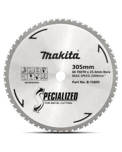 305mm (12") x 24.4mm x 60 Teeth TCT Specialized Metal Cutting Saw Blade