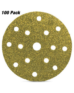 Sanding Disc 1000 Grit 150mm (6") Velcro Yellow Multi Purpose Abrasive - 100 Pack