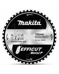 Makita B-69353 Saw Blade Efficut Metal 136x20
