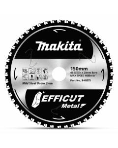 Makita B-69375 Saw Blade Efficut Metal 150x20