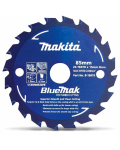 Circular Saw Blade 85mm 20T TCT Bluemak Blade