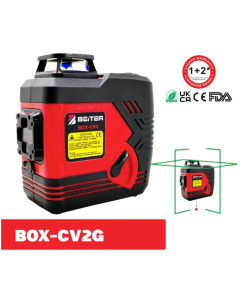 Toolex BOX-CV2G Laser Level 360 + 2 Ver Green