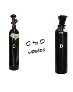 Oxygen Bottle Upgrade C to D with fill