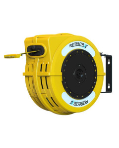 Retracta 48mm Yellow/Black Stripe Safety Barrier Reel C1 Series - 25m