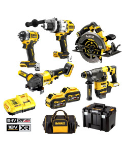 18V/54V 9.0Ah XR Mixed Voltage 5pce Combo Kit
