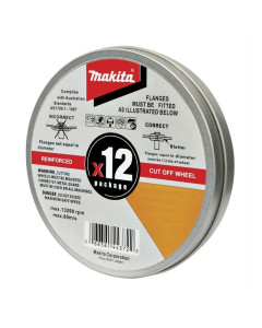 Makita D-20535-12 125 X1.2 X22.23MM INOX CUT DIS