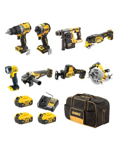 18V 5.0Ah Cordless Brushless XR 8pce Combo Kit