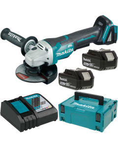 Makita DGA505RTE Angle Grinder 125mm 18V 2x5Ah