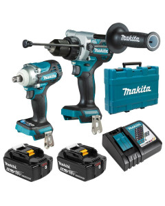 18V 5.0Ah Li-ion Cordless Brushless 2pce Combo Kit