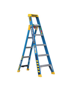 Ladder 3-in-1 150kg 1.8m 6 Step X3 Fiberglass 
