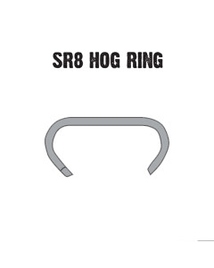 SR8 0-20 Hog Rings - 1000 Pack