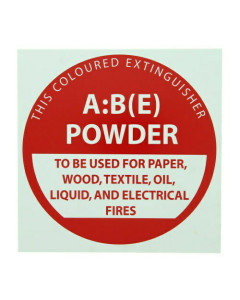 Fire Box IDABE Identification Disc Dry Chem P