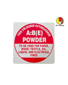 Fire Box IDABESA Dry Powder Sign