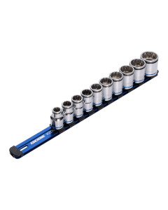 1/2” Drive NUT-LOK™ Socket Rail Set - 10 Piece