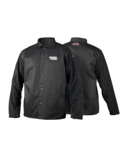 Welding Jacket Redline Traditional Split Leather Sleeved - MEDIUM