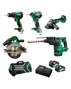 18V 5.0Ah Li-ion Cordless Brushless 5pce Combo Kit