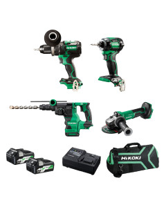 36V/18V 2.5Ah/5.0Ah Li-Ion Cordless Brushless 4pce Combo Kit