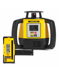 Rugby 680 Rotary Laser Level with Digital RodEye 160 Receiver