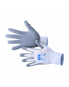 OX International OX-S481410 OX Nylon Lined Nitrile Glove -