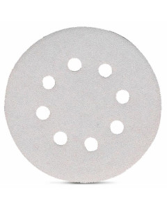 Sanding Disc 120 Grit 125mm (5") Velcro White Abrasive - 10 Pack