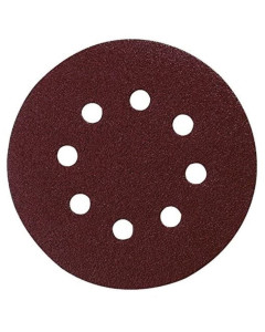 Sanding Disc 125mm 80 Grit Aluminium Oxide - 10 Pack