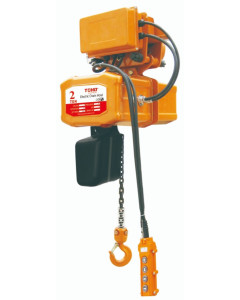 TOHO 240V Electric Chain Hoist 2T 6M Single Phase with Electric Trolley