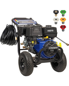 Pressure Washer 4400PSI Onboard Soap Tank, Spray Gun and Wand