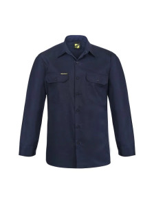 Safe One WORKCRAFT-N-2XL Shirt Drill Vented Navy 2XL