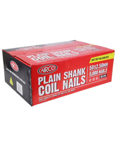 15° Multi-Purpose Wire Collated Coil Nails Galvanised - 9000 Pack