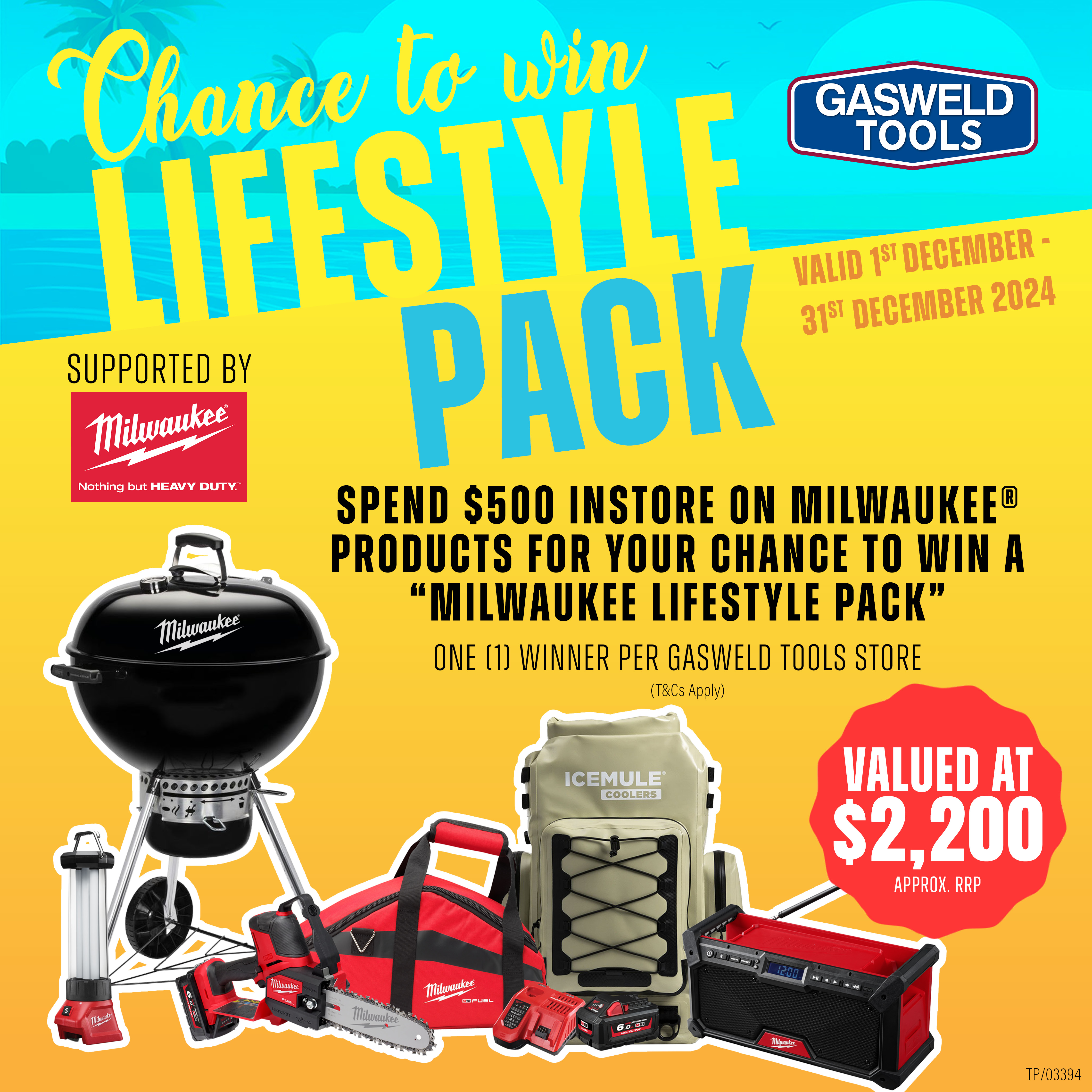 Terms & Conditions - Milwaukee Promotion - Win a Milwaukee Lifestyle Pack (December 2024)