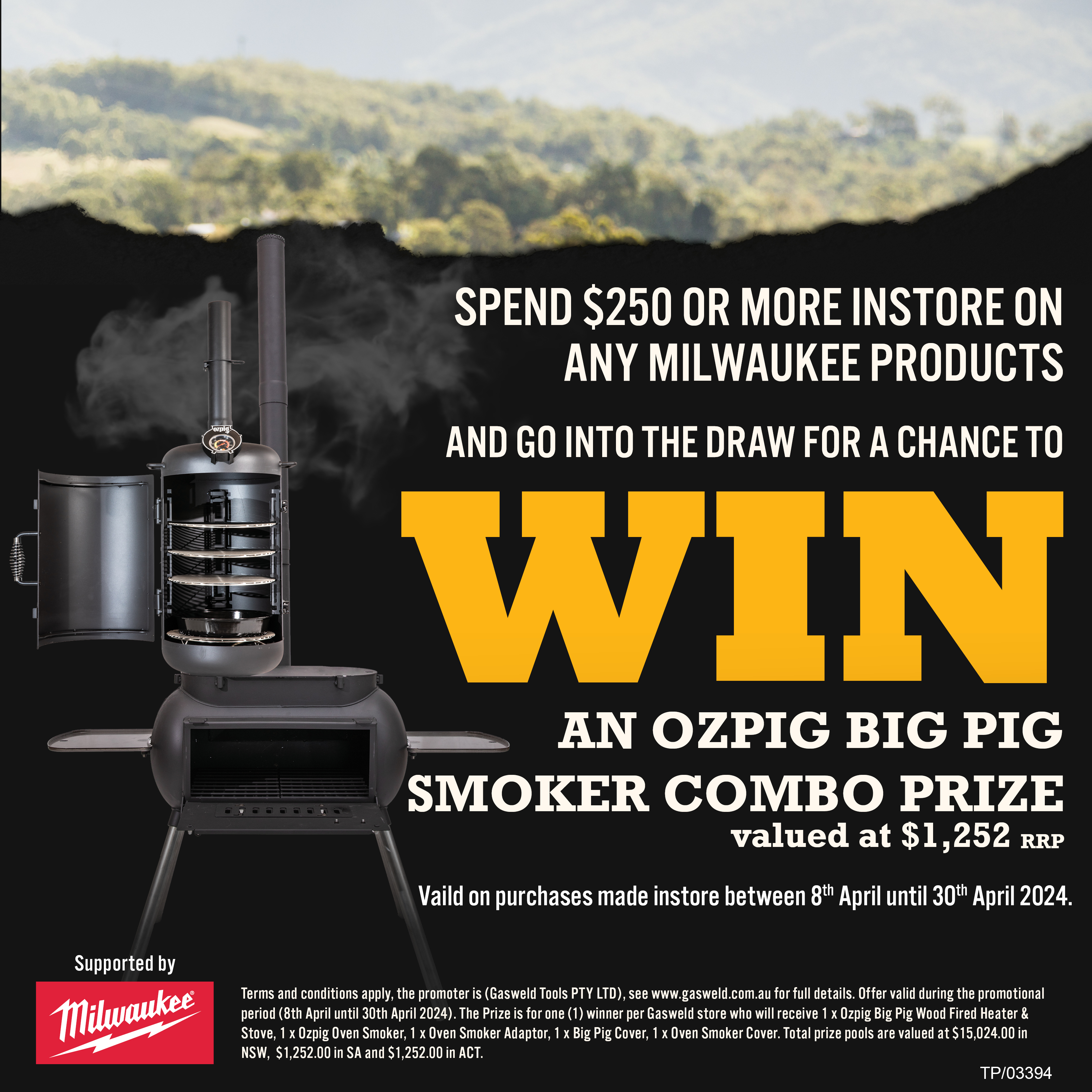 Milwaukee April OzPig Prize Promotion Terms & Conditions